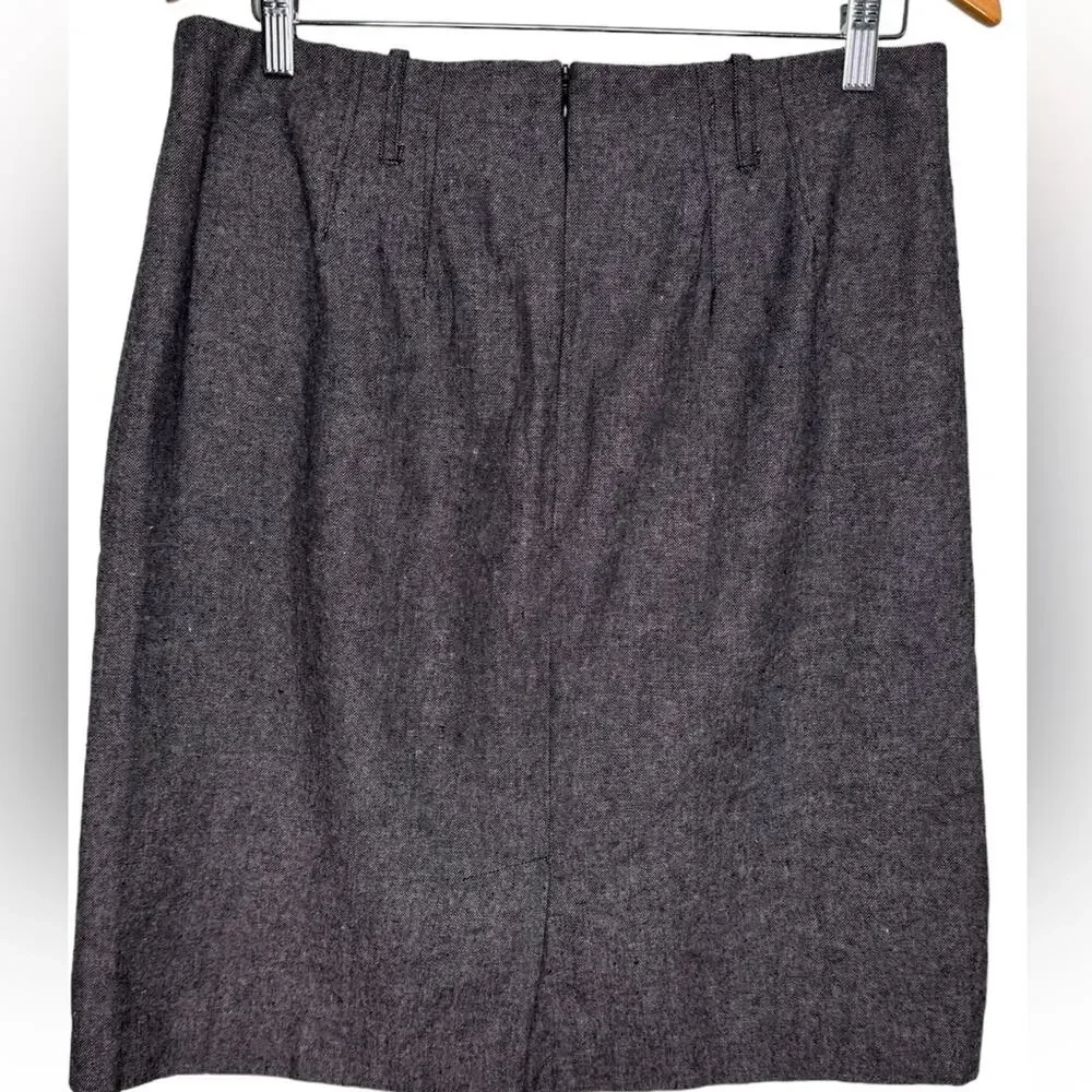 Sandro Grey Skirt Knee Length Size 12